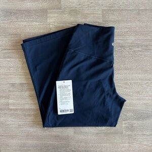 Lululemon Align Wide Leg Crop 23" True Navy Size 6